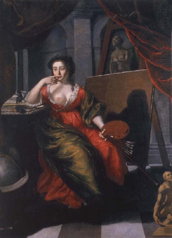 Allegorical portrait of Annals Mary Ehrenstrahl, unknow artist